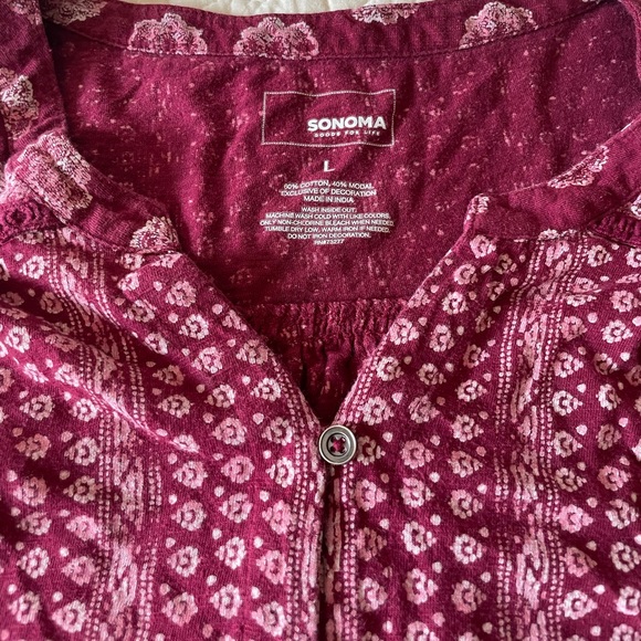 Sonoma Tank Top Women's Large Sleeveless Shirt - Picture 3 of 5